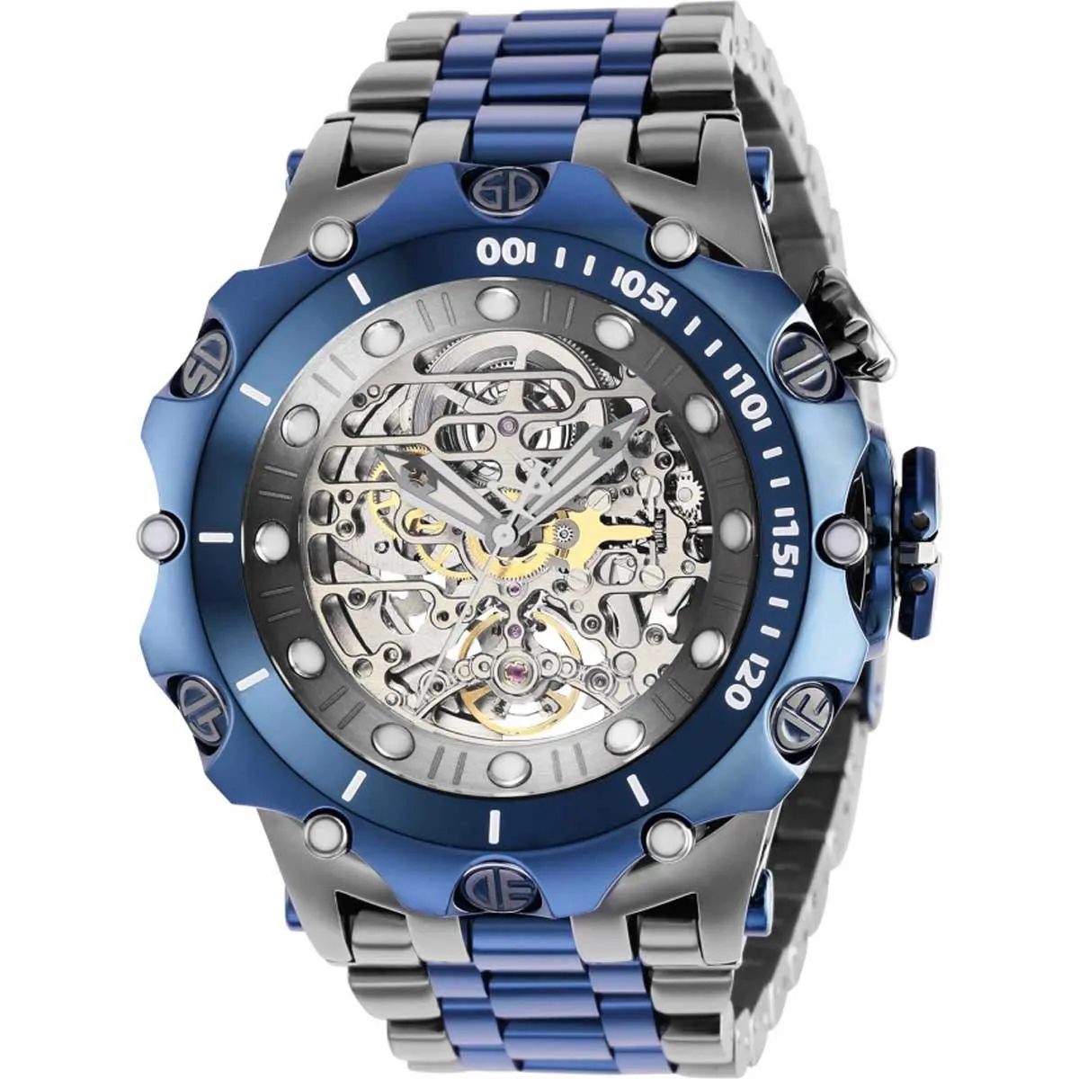 Invicta Men's Automatic Watch - Reserve Venom Dark Grey Skeleton Dial Steel | 36664