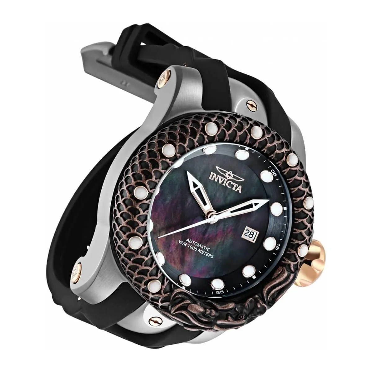 Invicta Men's Automatic Watch - Venom Mother of Pearl Dial Rotating Bezel | 33602