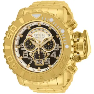 Invicta Men's Chrono Watch - Shaq Diamond Black and Gold Tone Dial Bracelet | 33730