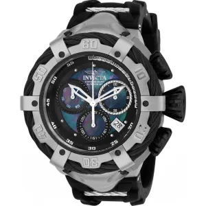Invicta Men's Chronograph Watch - Bolt Black MOP Dial Strap | 21365
