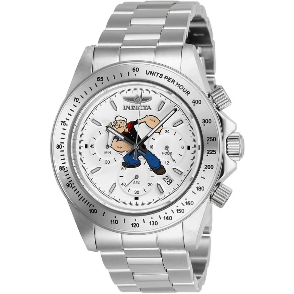 Invicta Men's Chronograph Watch - Character Collection White Dial Bracelet | 27411