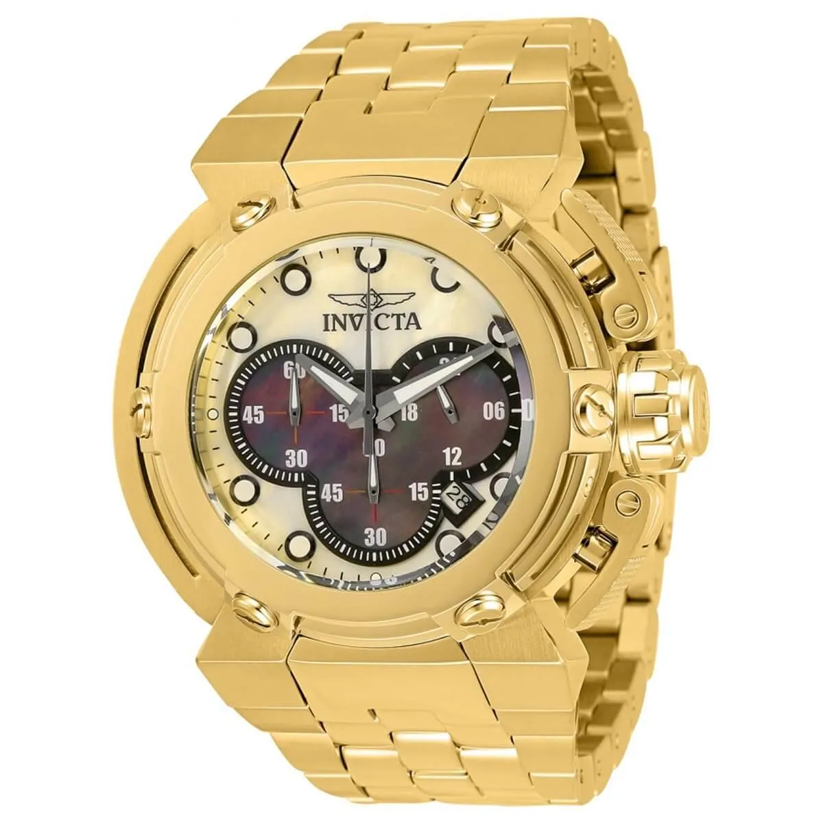 Invicta Men's Chronograph Watch - Coalition Forces Yellow Gold Bracelet | 30459