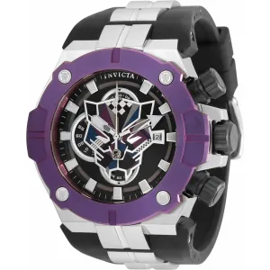 Invicta Men's Chronograph Watch - Marvel Black Panther Black Silicone Strap | 36355