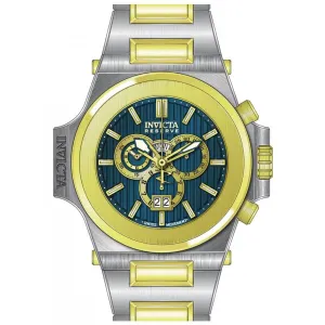 Invicta Men's Chronograph Watch - Reserve Akula Blue Dial Two Tone Bracelet | 31680