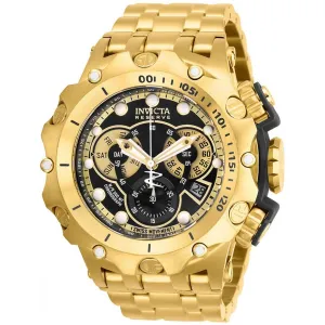 Invicta Men's Chronograph Watch - Reserve Venom Quartz Black Dial Bracelet | 27794