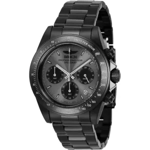 Invicta Men's Chronograph Watch - Speedway Quartz Black Dial Stainless Steel | 36741