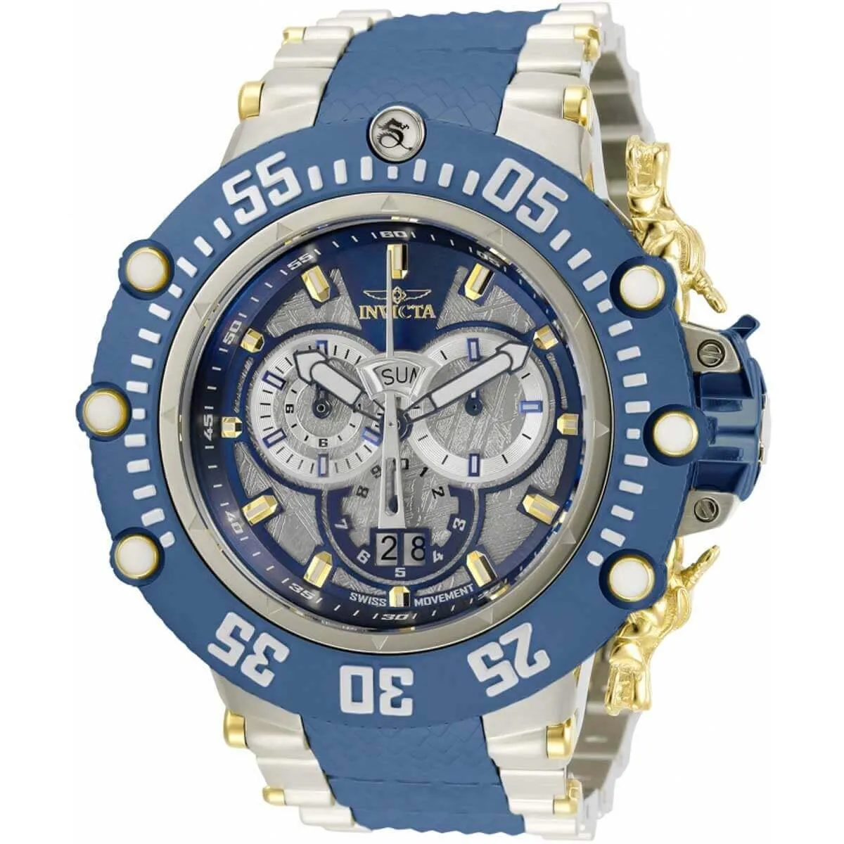Invicta Men's Chronograph Watch - Subaqua Blue and Silver Tone Dial Bracelet | 32113
