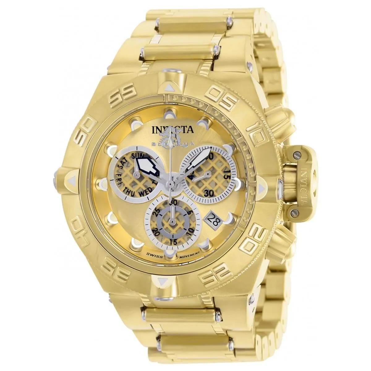 Invicta Men's Chronograph Watch - Subaqua Noma IV Gold Tone Dial Bracelet | 37589