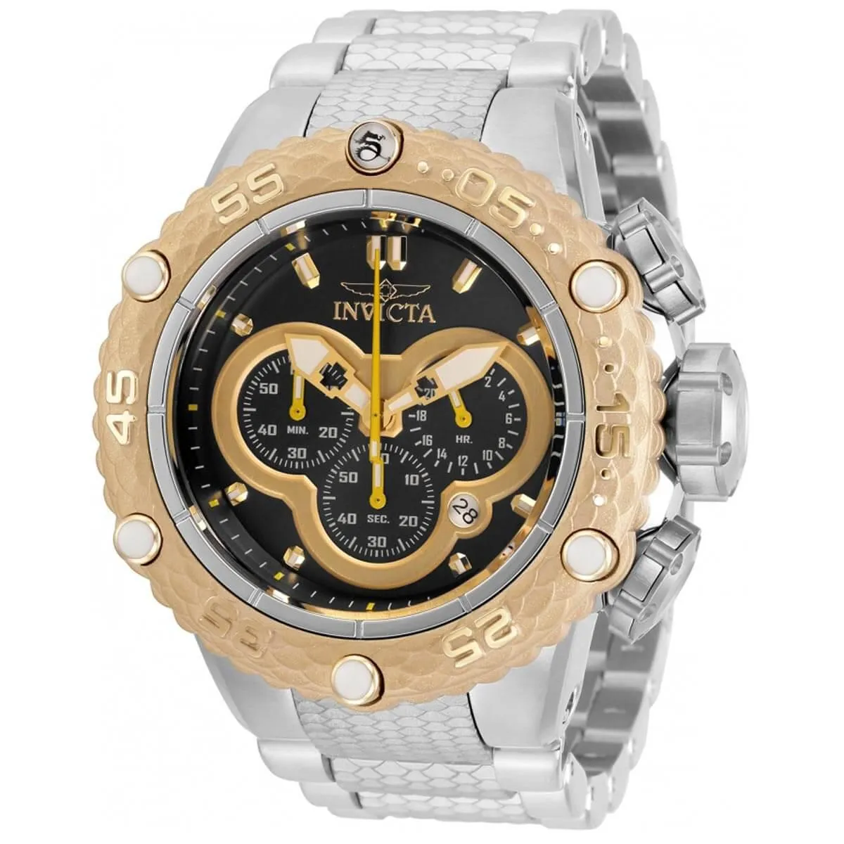 Invicta Men's Chronograph Watch - Subaqua Noma VI Black and Gold Dial Bracelet | 31574