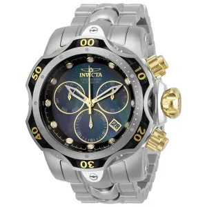 Invicta Men's Chronograph Watch - Venom MOP Dial Silver Steel Bracelet | 29640