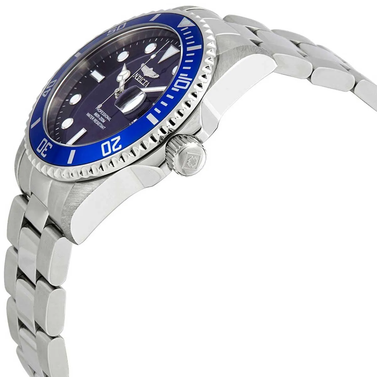 Invicta Men's Quartz Watch - Pro Diver Blue Dial Stainless Steel Bracelet | 33267