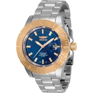 Invicta Men's Quartz Watch - Pro Diver Blue Dial Stainless Steel Bracelet | 35432