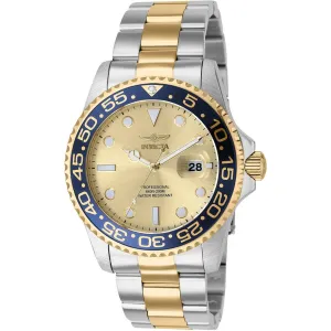 Invicta Men's Quartz Watch - Pro Diver Yellow Gold Stainless Steel Bracelet | 36549