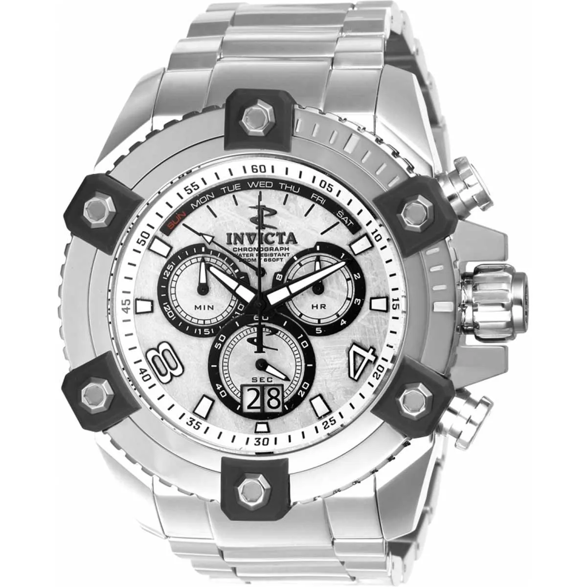 Invicta Men's Quartz Watch - Reserve Grand Octane Chronograph Silver Bracelet | 24329