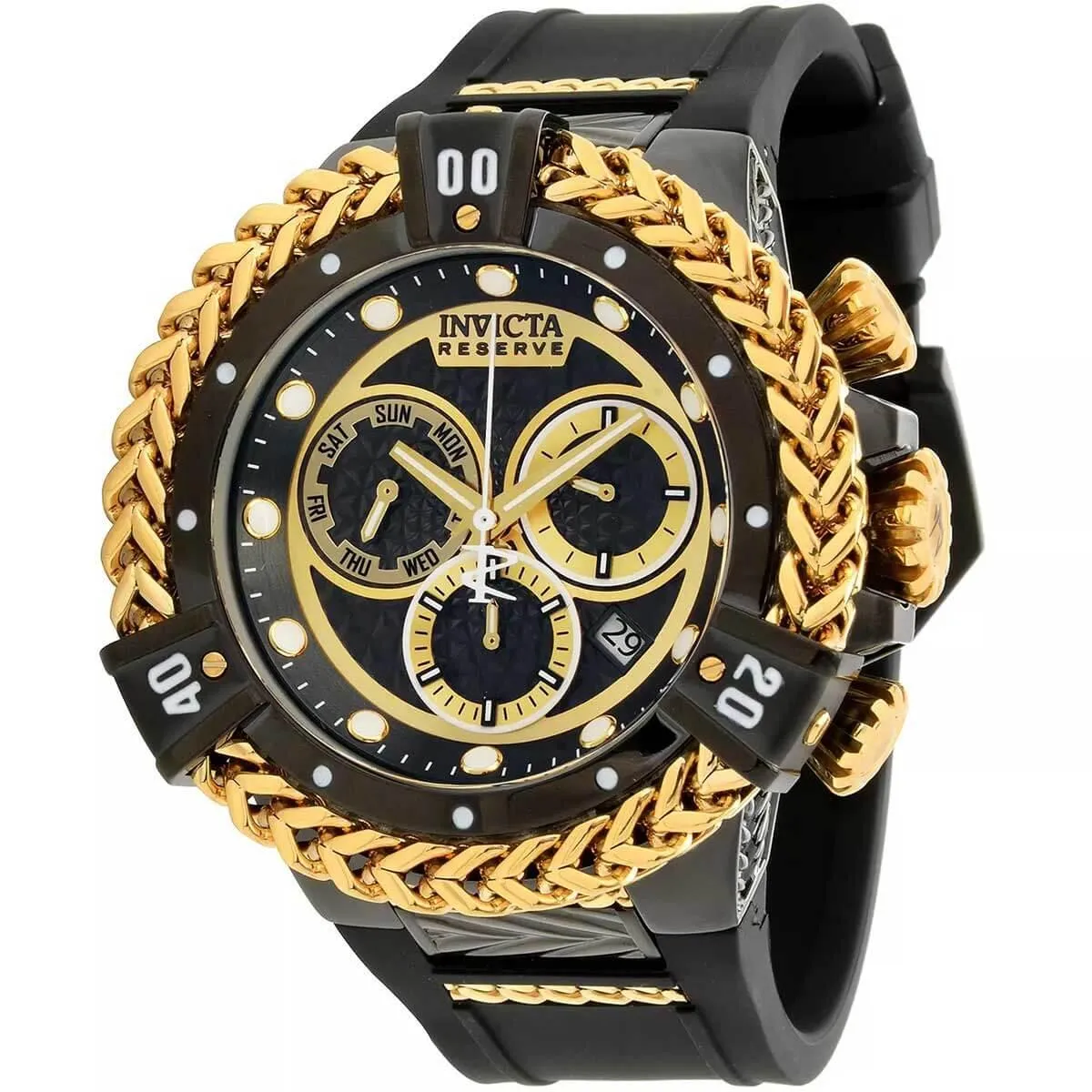Invicta Men's Quartz Watch - Reserve Herc Chronograph Rubber Strap | 33156