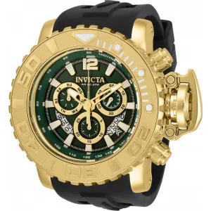 Invicta Men's Quartz Watch - Sea Hunter Chronograph Black Rubber Strap | 32621