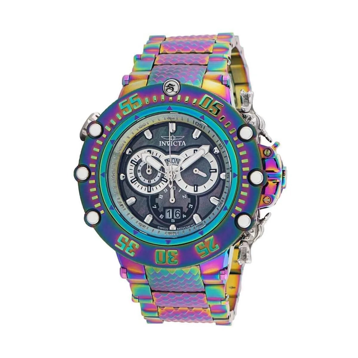 Invicta Men's Quartz Watch - Subaqua Day-Date MOP Dial Iridescent Bracelet | 35468