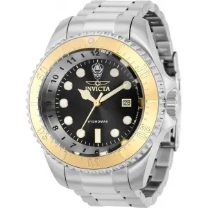Invicta Men's Swiss Quartz Watch - Hydromax Black and Silver Dial Bracelet | 38016