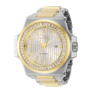 Invicta Men's Watch - Akula Date Display Silver Dial Two Tone Steel Bracelet | 43385