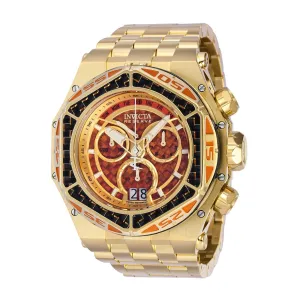 Invicta Men's Watch - Carbon Hawk Orange and Gold Tone Dial Steel Bracelet | 38923
