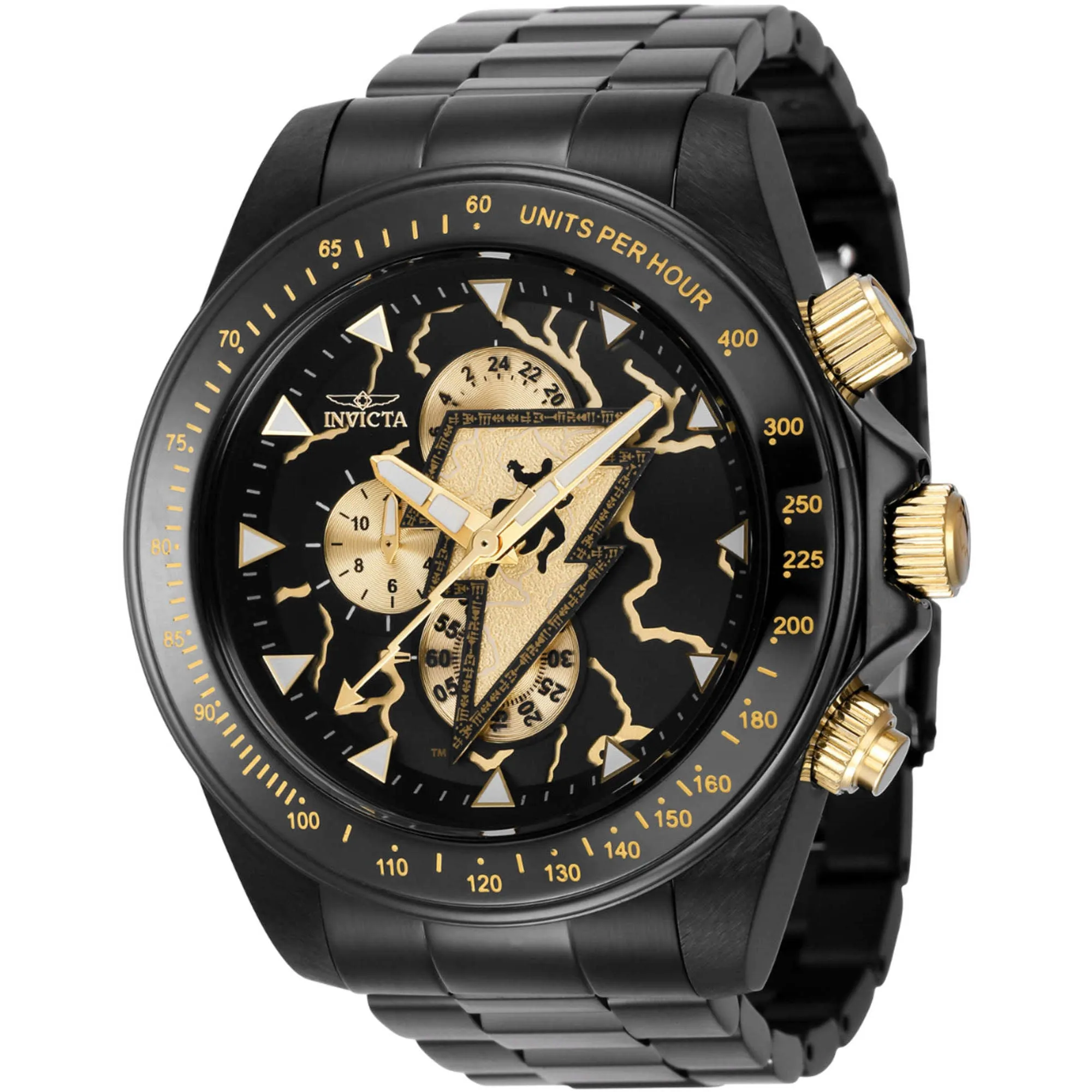 Invicta Men's Watch - DC Comics Quartz Black IP Stainless Steel Bracelet | 43623