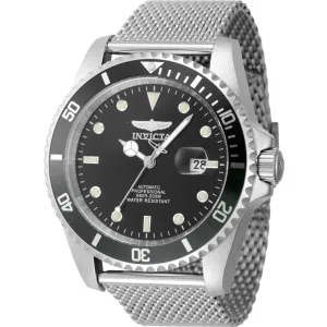 Invicta Men's Watch - Pro Diver Automatic Black Dial Stainless Steel Bracelet | 47964