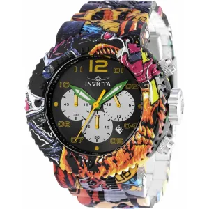 Invicta Men's Watch - Pro Diver Black and Silver Dial Aqua Plated Bracelet | 36776