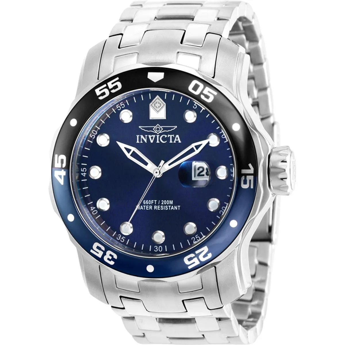 Invicta Men's Watch - Pro Diver Quartz Blue Dial Date Display Rotating Bezel | 39094