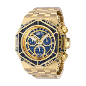 Invicta Men's Watch - Reserve Carbon Hawk Blue and Gold Tone Dial Bracelet | 38921