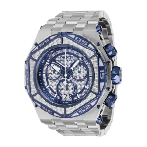 Invicta Men's Watch - Reserve Carbon Hawk Dark Blue, Silver Glass Fiber Dial | 38915
