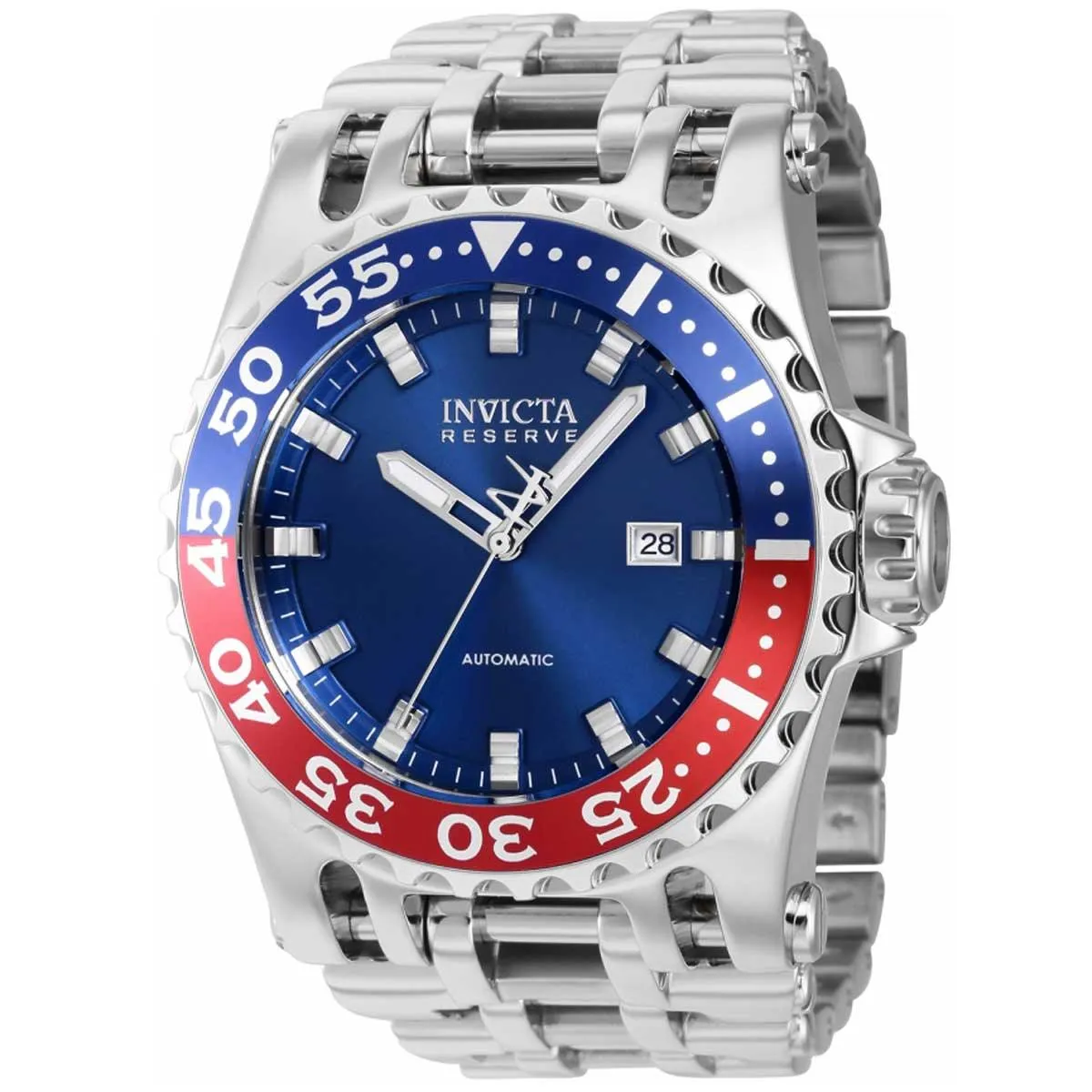 Invicta Men's Watch - Reserve Chaos Blue Dial Stainless Steel Bracelet | 38703