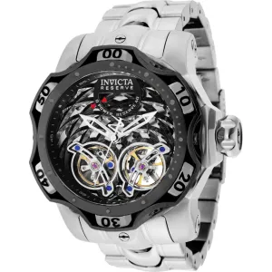Invicta Men's Watch - Reserve Venom Open Heart Black and Silver Dial Steel | 35986