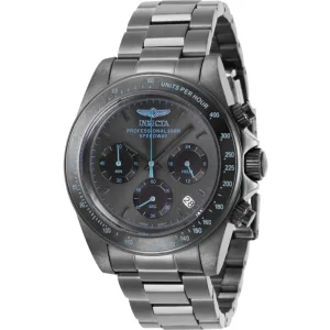 Invicta Men's Watch - Speedway Chronograph Gunmetal Dial Steel Bracelet Date | 27772