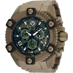 Invicta Men's Watch - U.S. Navy Chronograph Khaki Stainless Steel Bracelet | 34769