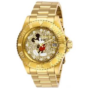 Invicta Women's Quartz Watch - Disney Rotating Bezel Yellow Gold Bracelet | 27383