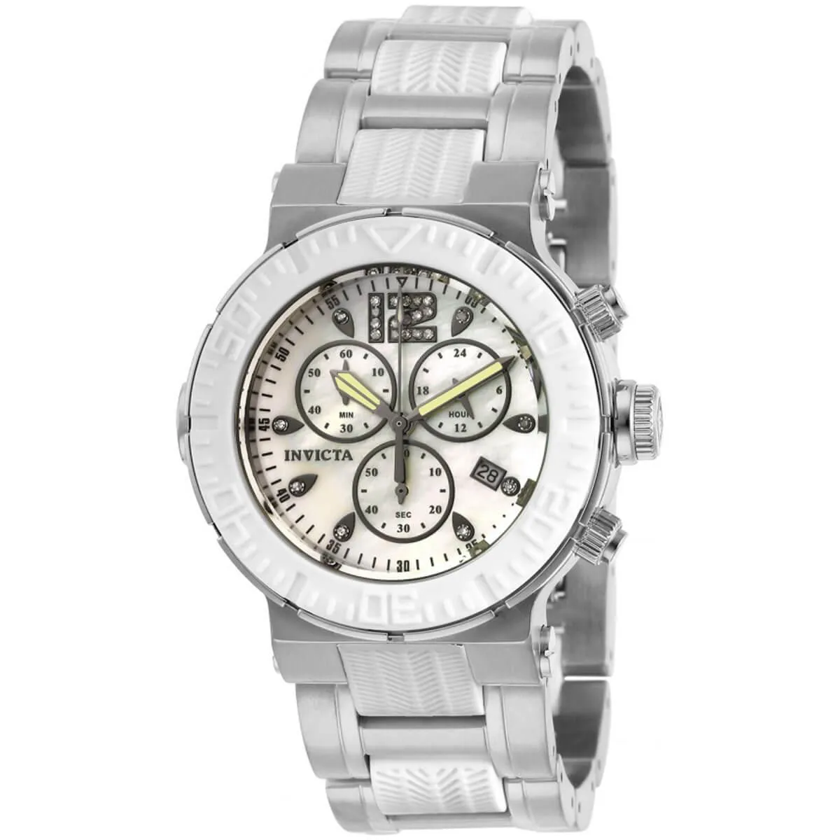 Invicta Women's Watch - Ocean Reef Two Tone White and Silver Tone Bracelet | 29666