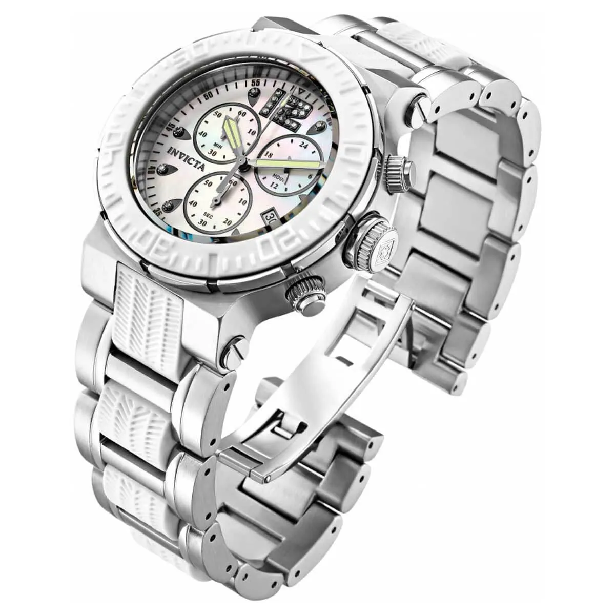 Invicta Women's Watch - Ocean Reef Two Tone White and Silver Tone Bracelet | 29666