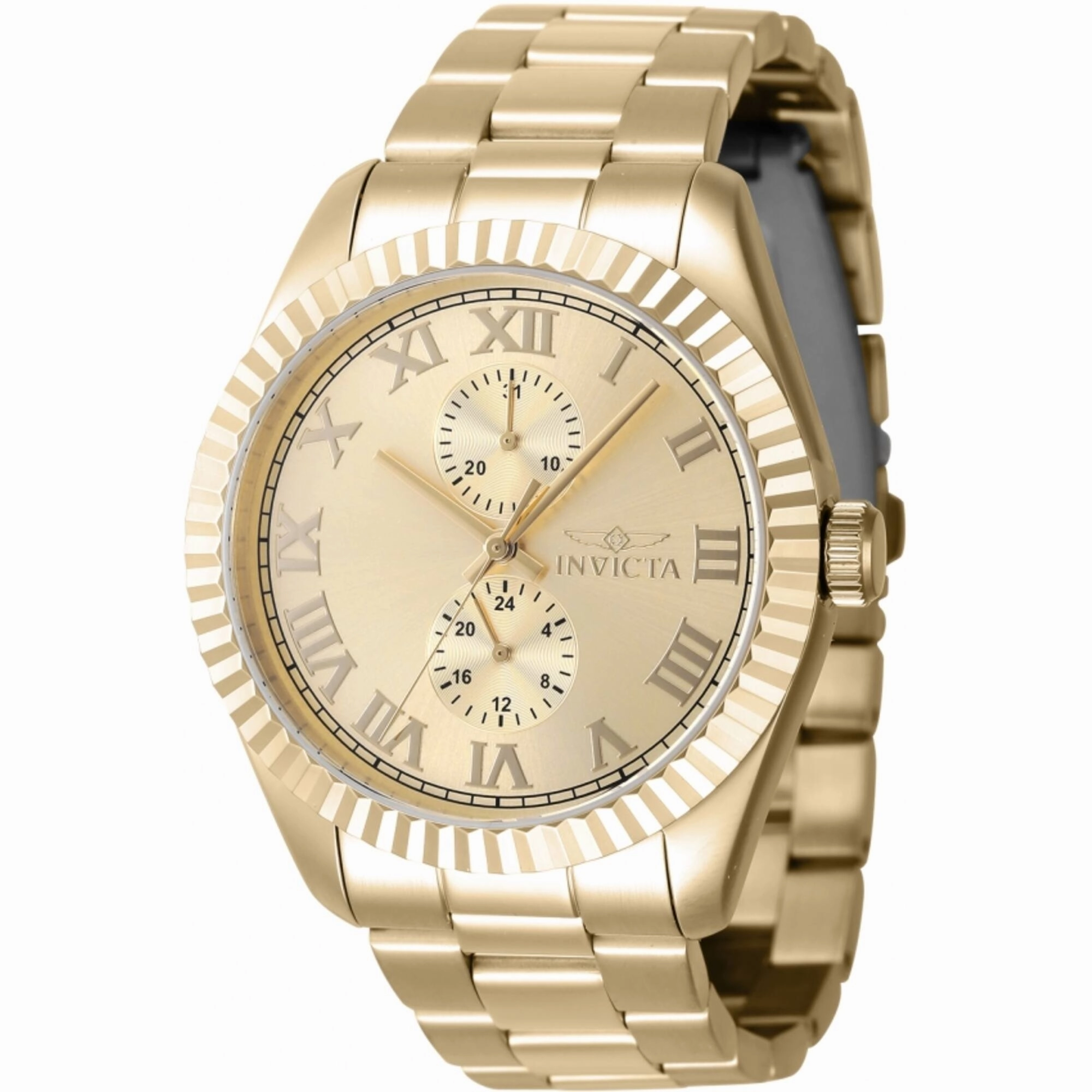 Invicta Men's Quartz Watch - Specialty Yellow Gold Stainless Steel Bracelet | 47431