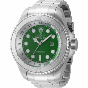Invicta Men's Watch - Hydromax Green Dial Silver Stainless Steel Bracelet | 44745