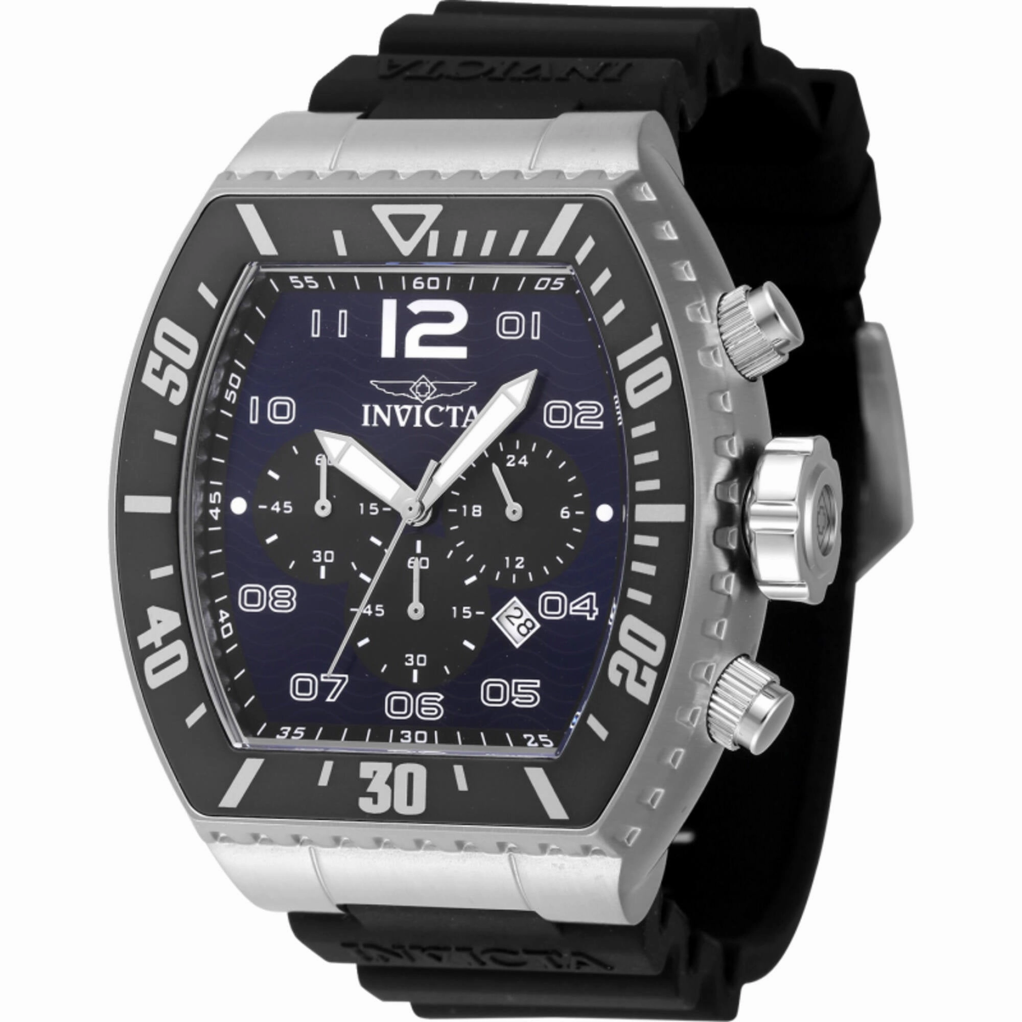 Invicta Men's Watch - Pro Diver Quartz Chronograph Blue and Black Dial Strap | 47281