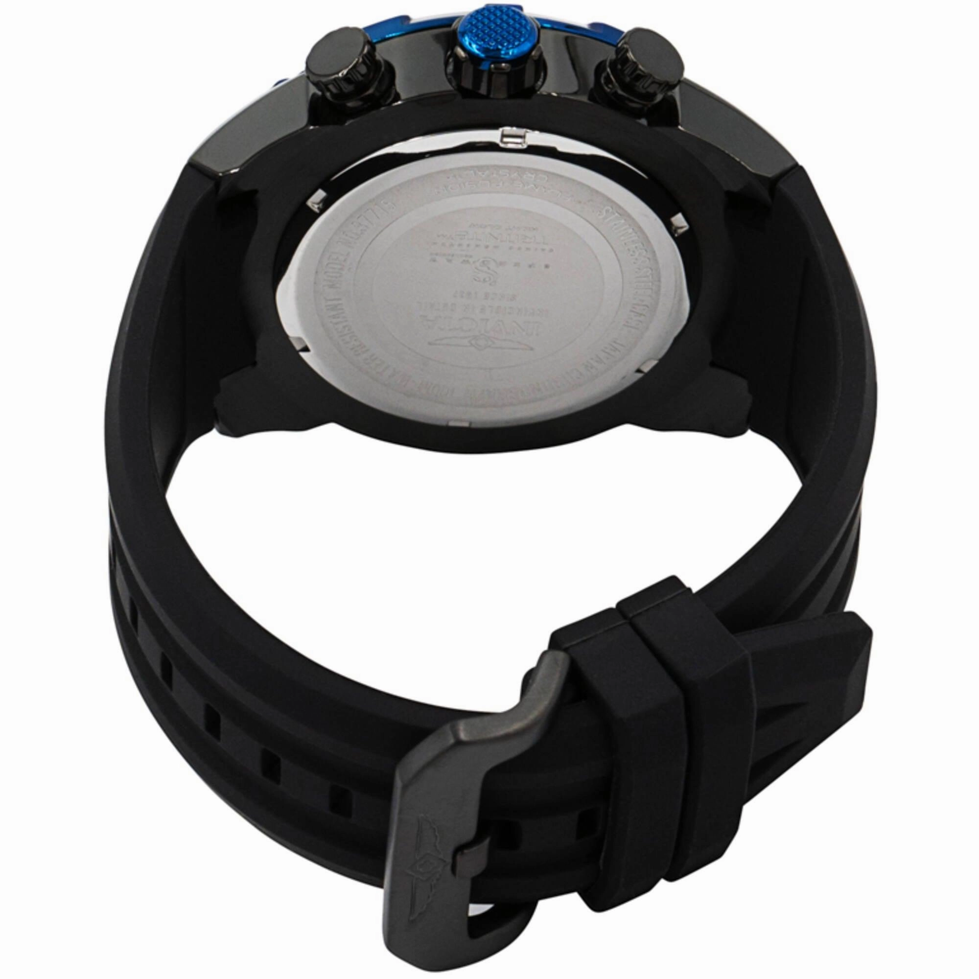 Invicta Men's Watch - Speedway Scuba Chronograph Black Dial Silicone Strap | 37715