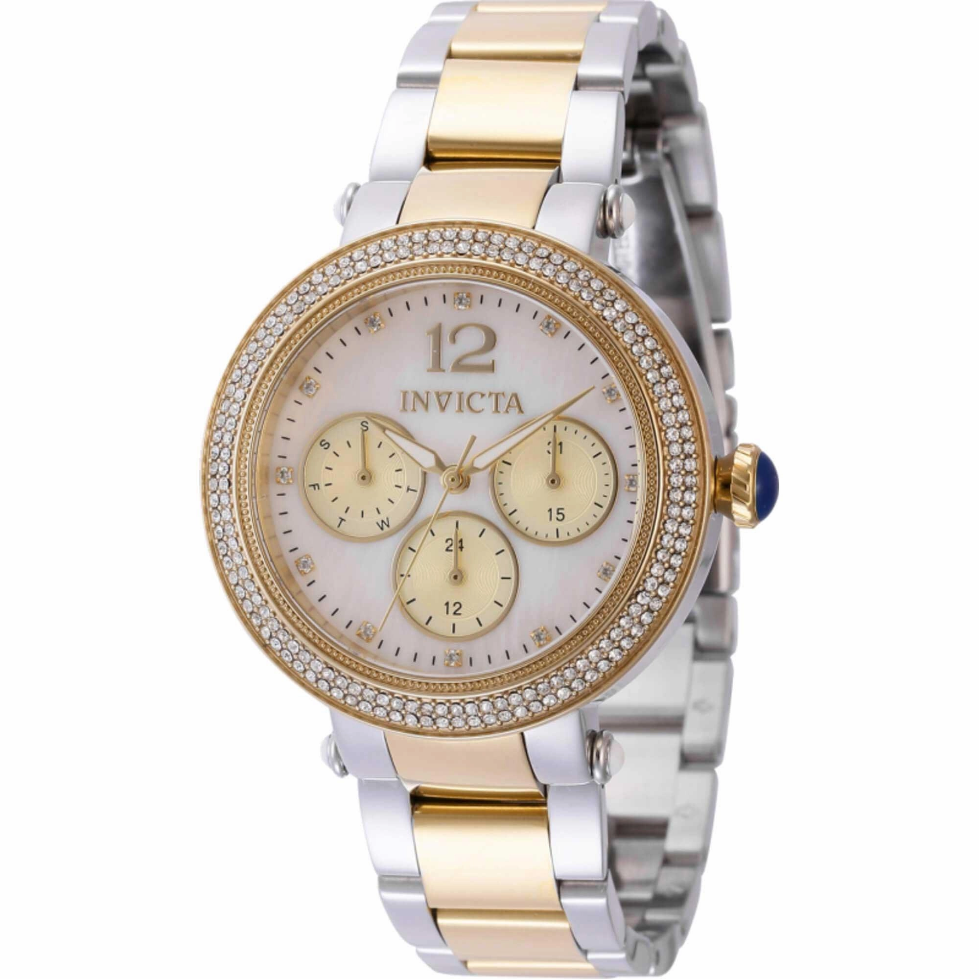 Invicta Women's Watch - Bolt White Mother of Pearl and Gold Dial Bracelet | 44705