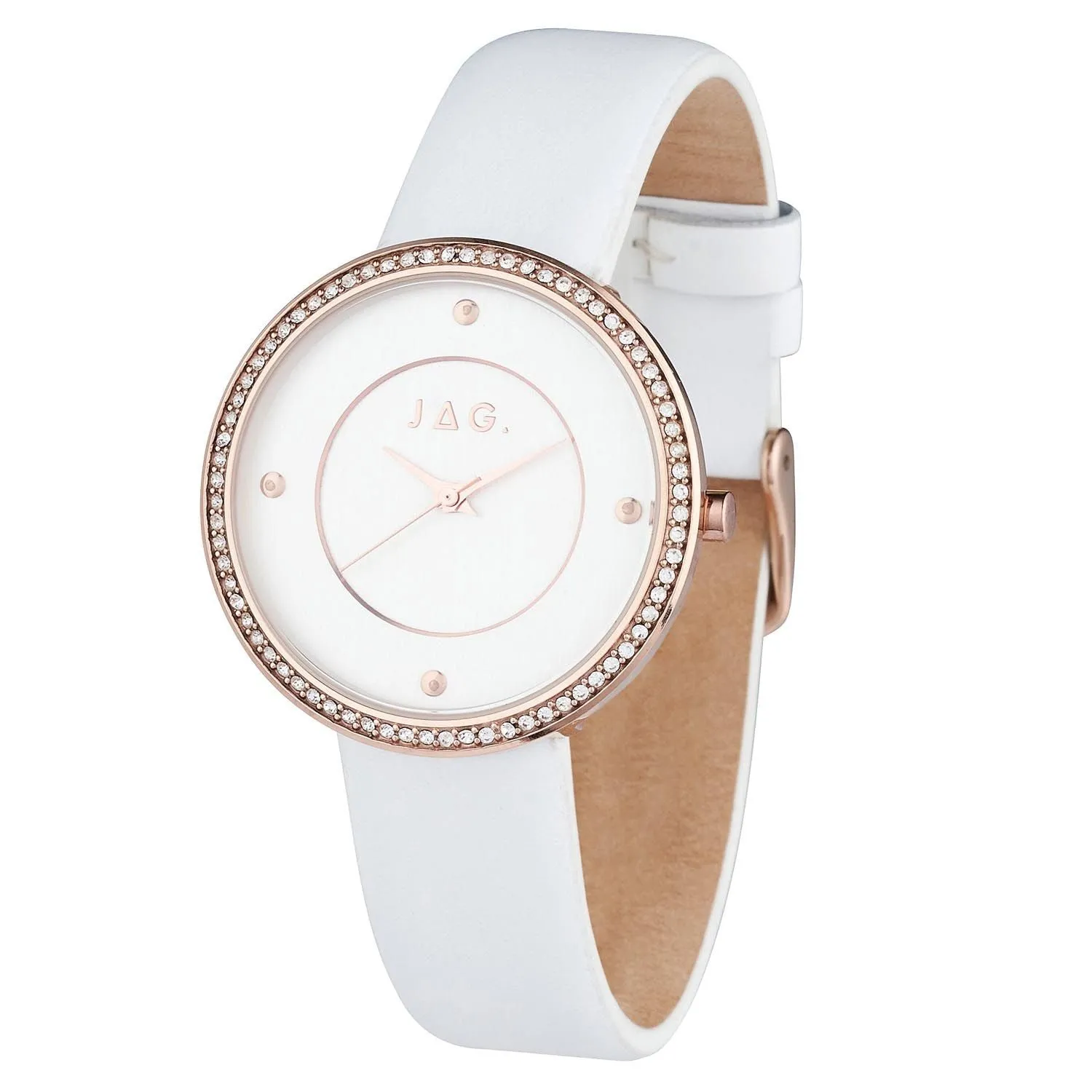 Jag Antoinette White Dial 35mm Watch J2357