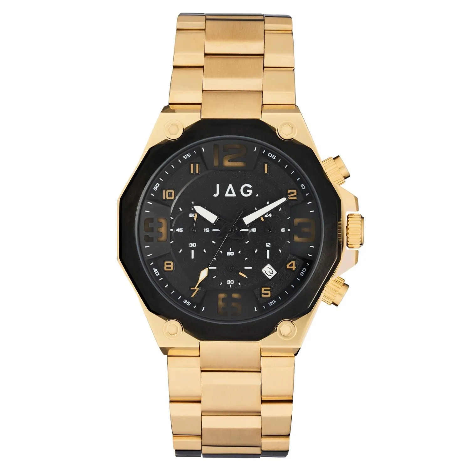 Jag Baxter Black Dial 46mm Watch J2645A