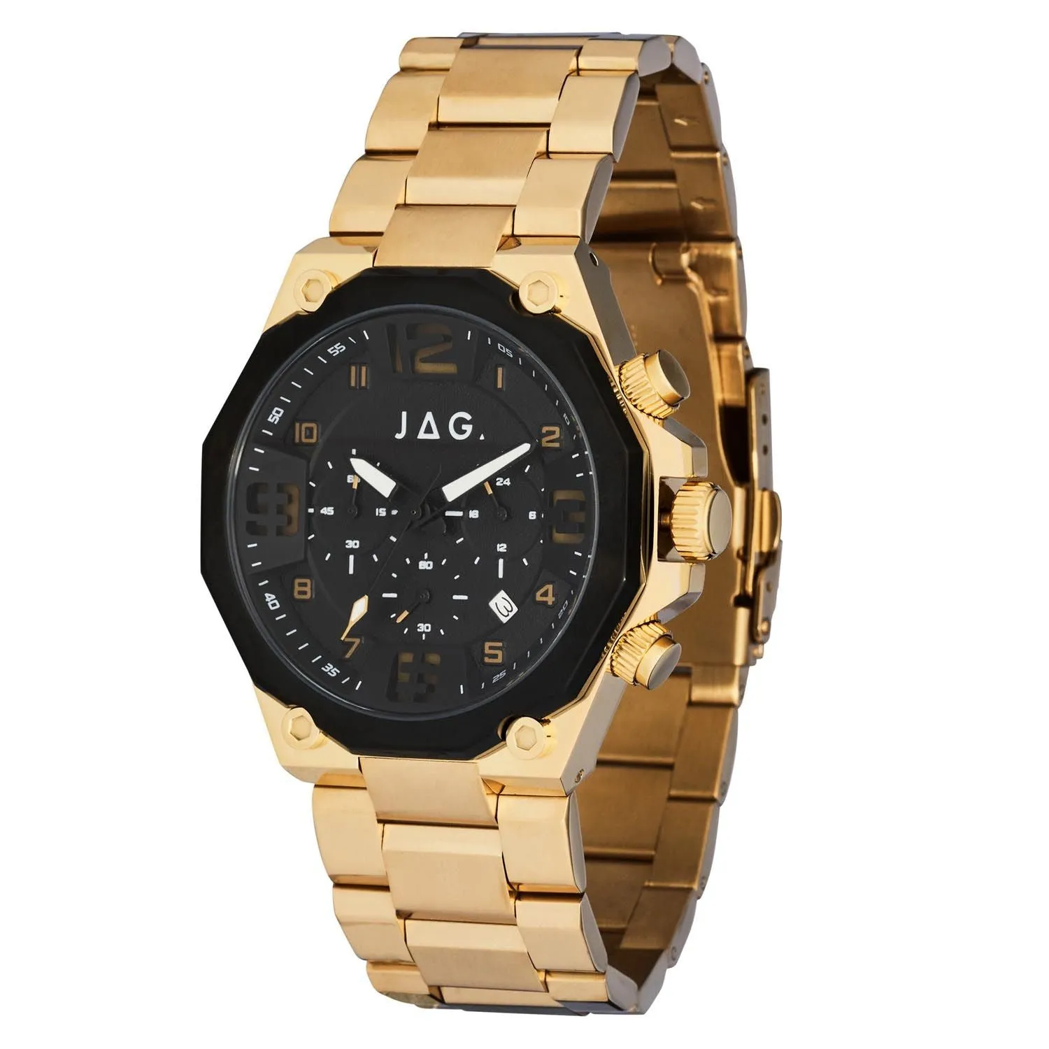 Jag Baxter Black Dial 46mm Watch J2645A