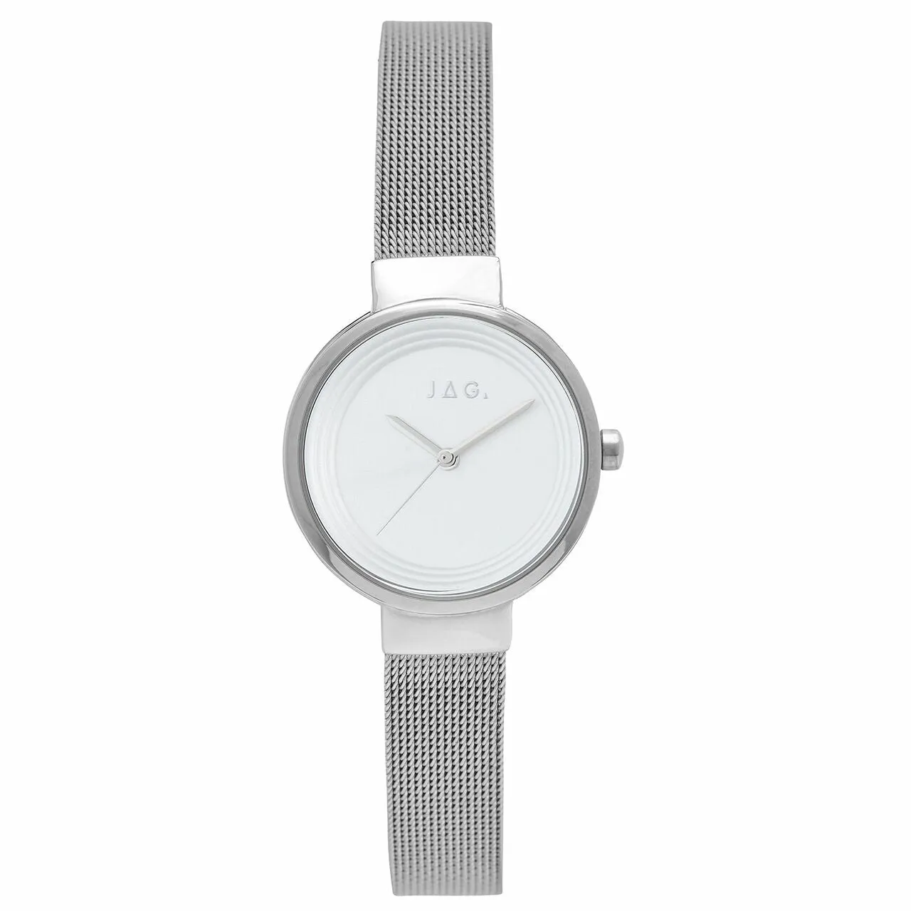 Jag Chloe White Matt Dial Silver Bracelet Womens Watch