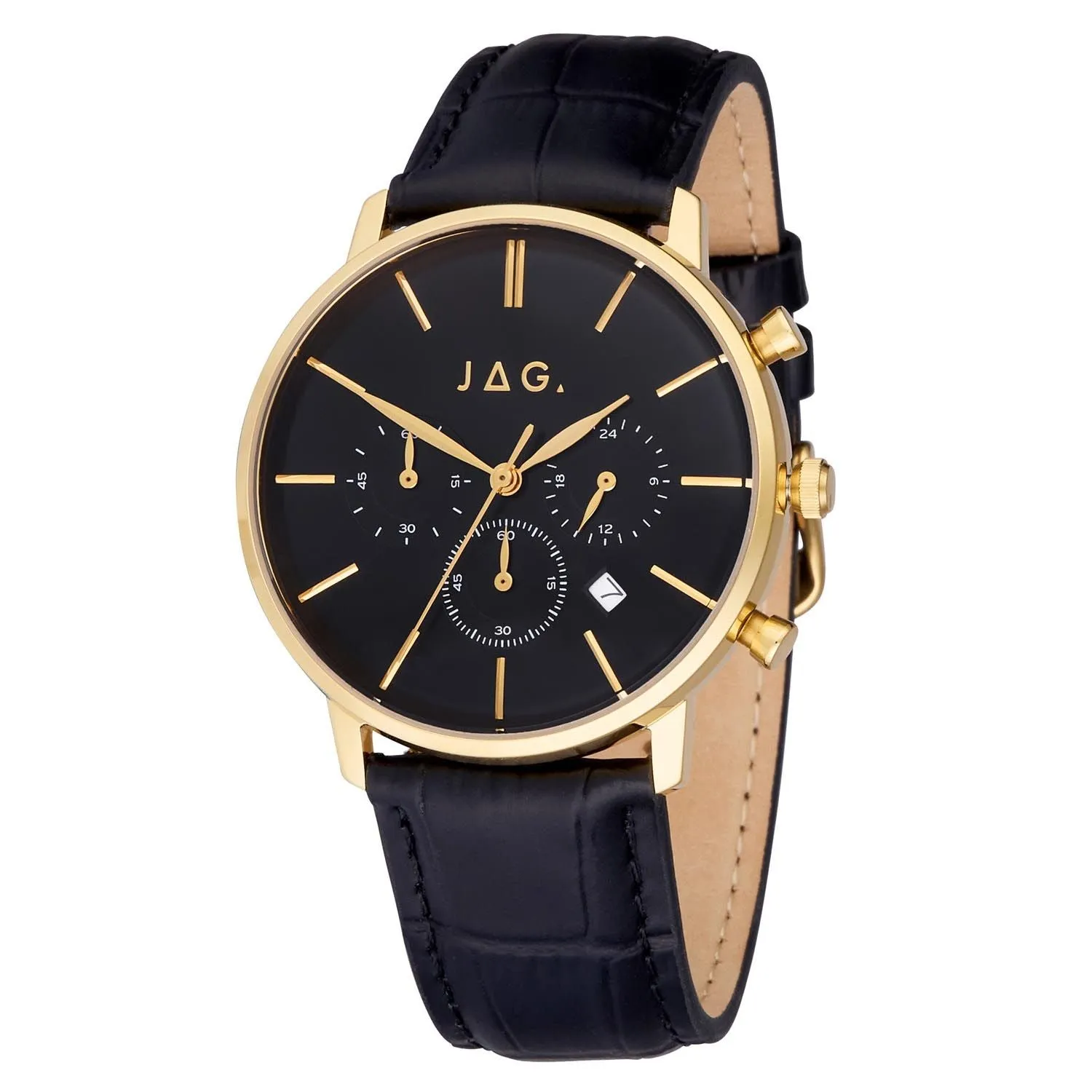 Jag Graeme Black Dial 43mm Watch J2424