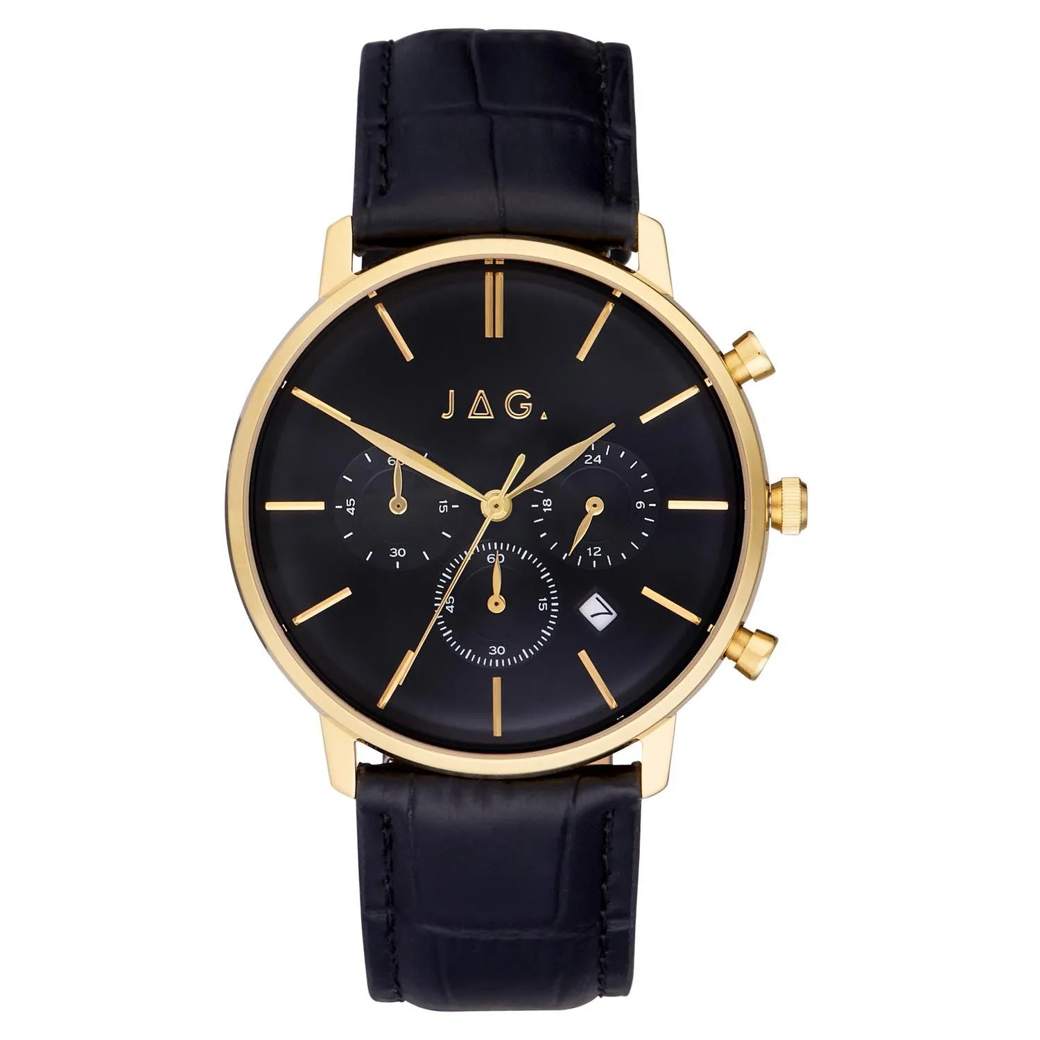 Jag Graeme Black Dial 43mm Watch J2424