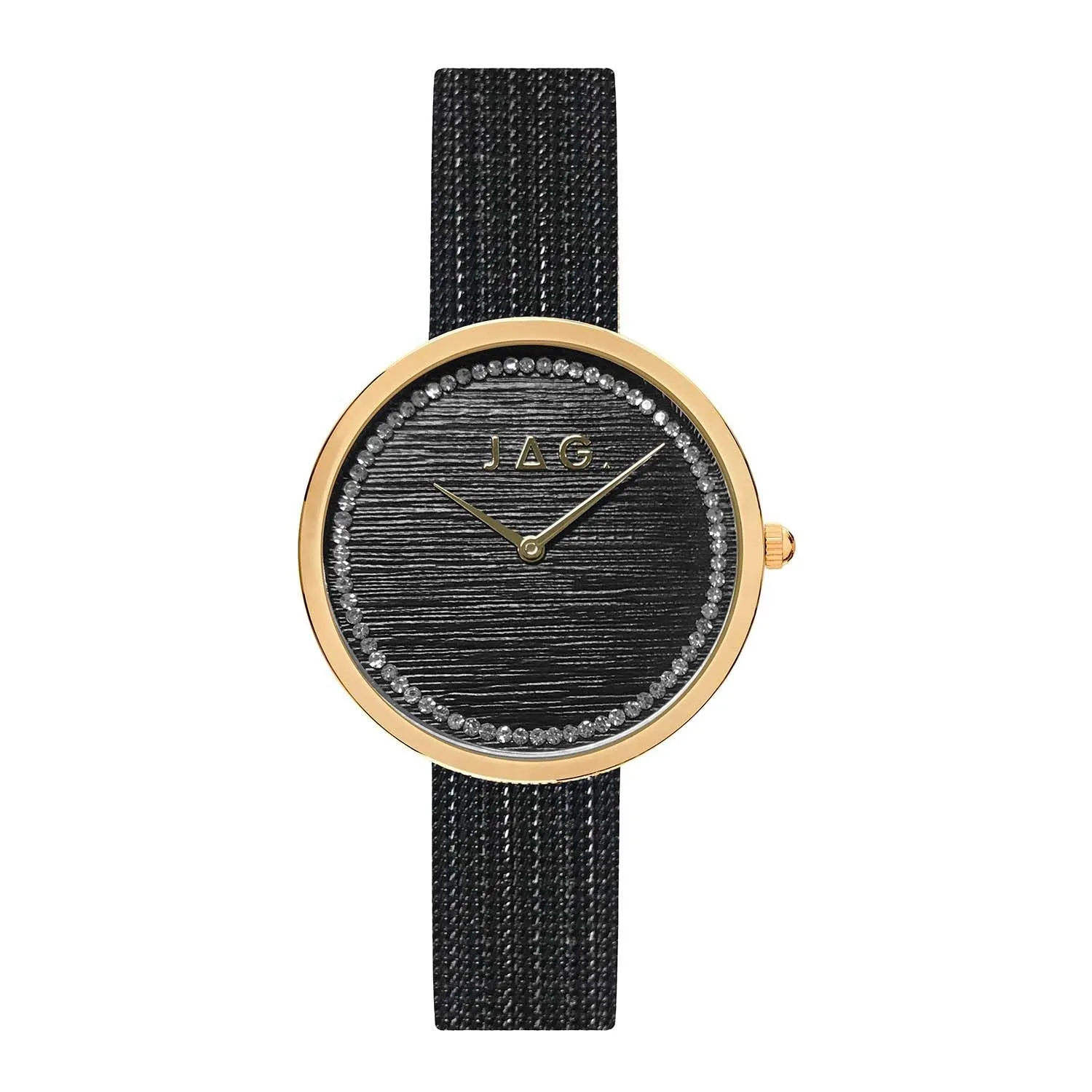 Jag Tegan Black Dial 34mm Watch J2227A