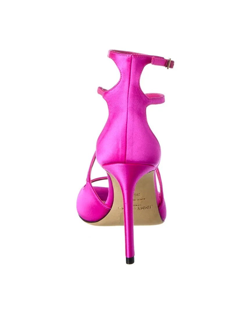 Jimmy Choo Azia 95 Satin Sandal Shoes_Jimmy-Choo